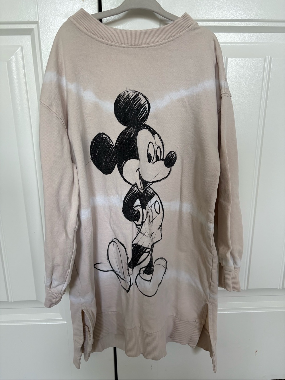 ZARA Mickey Mouse Graphic Sweatshirt Dress Kids Size 8